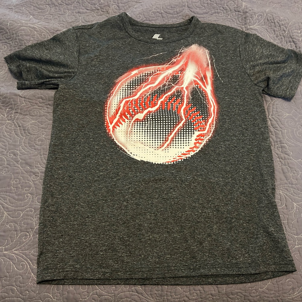 The Children’s Place Gray tee with baseball design